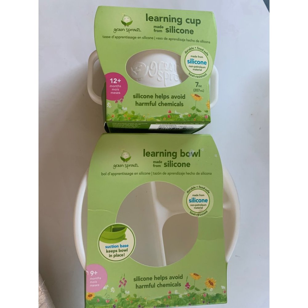 Learning Cup made from silicone & bowl ( 2 articulos)